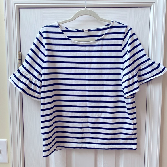 J.Crew Peplum Sleeve Top - Picture 1 of 2